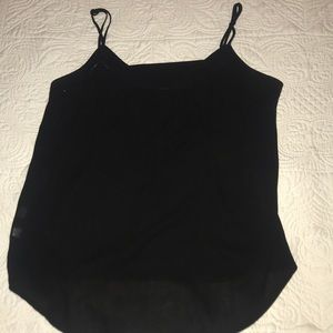 Black tank top